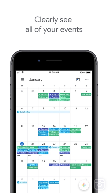 تصاویر Google Calendar: Get Organized|گوگل کلندر