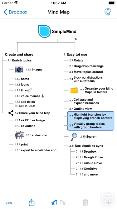 تصاویر SimpleMind Pro