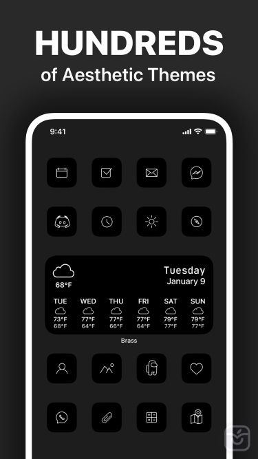 تصاویر Brass - Icon Themes & Widgets++| آنلاک شده