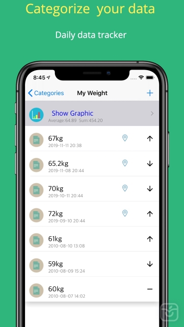 تصاویر Daily Data Tracker