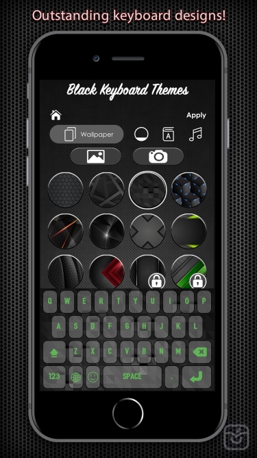 تصاویر Black Keyboard & Key Themes
