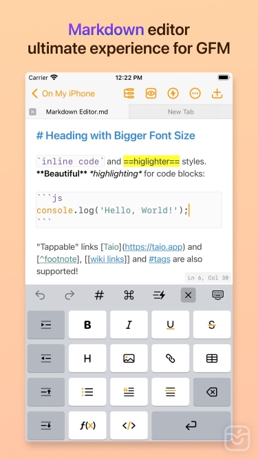 تصاویر Taio - Markdown & Text Actions ++