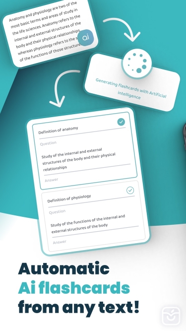 تصاویر AI Study Flashcards: Voovo ++