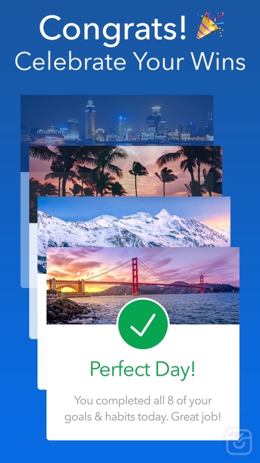 تصاویر Strides: Goal & Habit Tracker