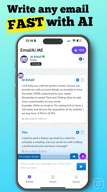 تصاویر AI Email Generator & Writer ++