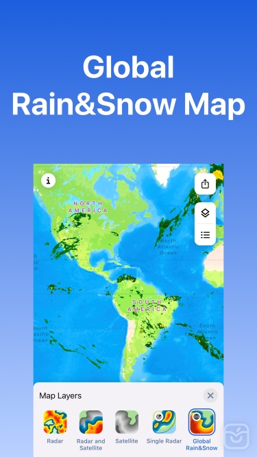 تصاویر Rain Viewer: Weather Radar Map ++