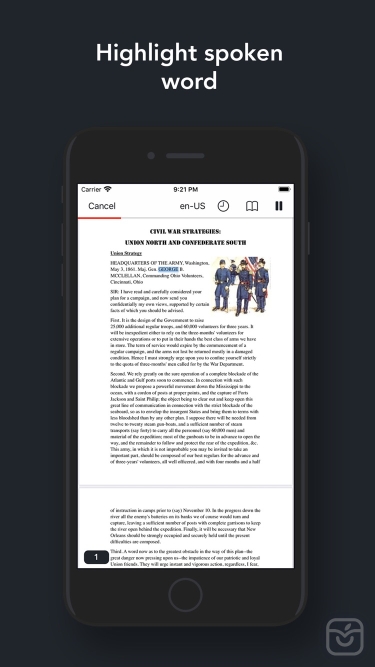 تصاویر PDF Voice Reader Pro