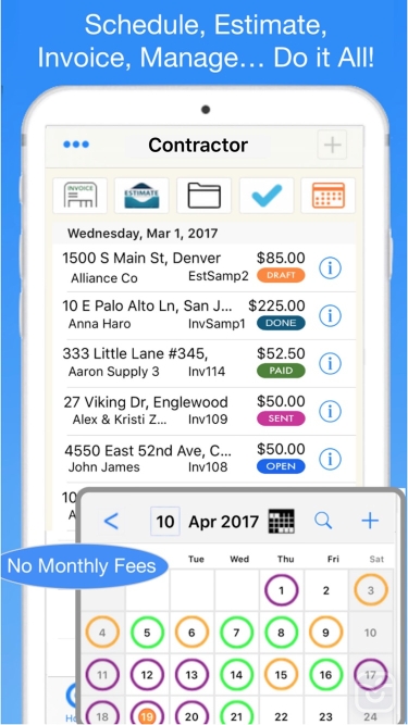 تصاویر Contractor Estimate & Invoice