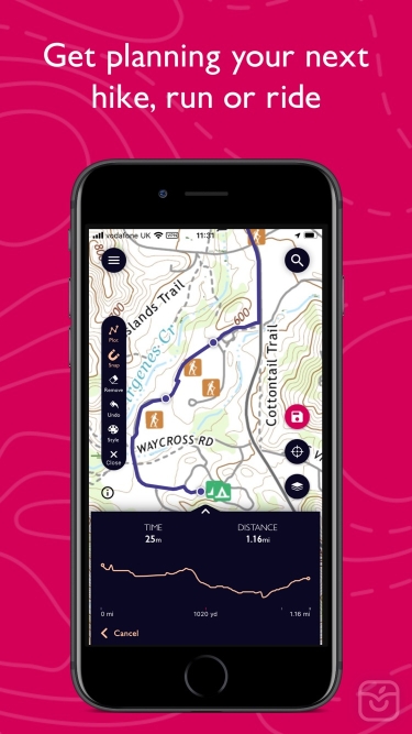 تصاویر OS Maps: Walking & Bike Trails ++