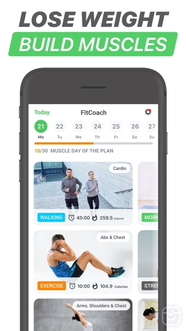 دانلود اپلیکیشن Fitness Coach & Diet: FitCoach برای آیفون | آی اپس - اپ  استور ایرانی