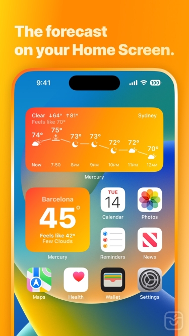 تصاویر Mercury Weather ++ | آنلاک‌شده