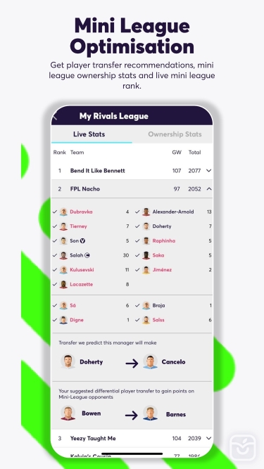 My Team FPL: Live points and rank for your FPL team