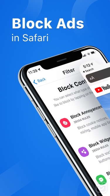 تصاویر SkyBlue Ad Blocker & Privacy