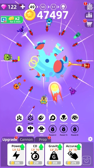 تصاویر Planet Smash : Idle Wars ++