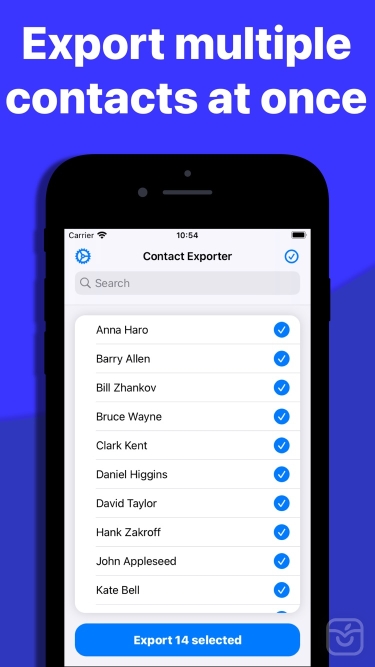 تصاویر Contact Exporter: Backup Share ++