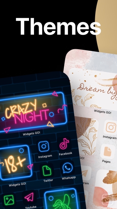 تصاویر Widget GO Themes Icon Changer