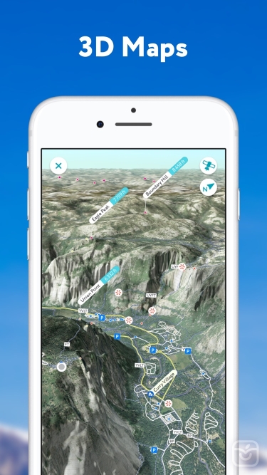 تصاویر Hiking Maps - PeakVisor ++