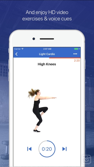تصاویر Cardio & HIIT Workout - Fitify
