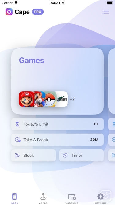 تصاویر Cape: Screen Time Master ++ | آنلاک‌شده