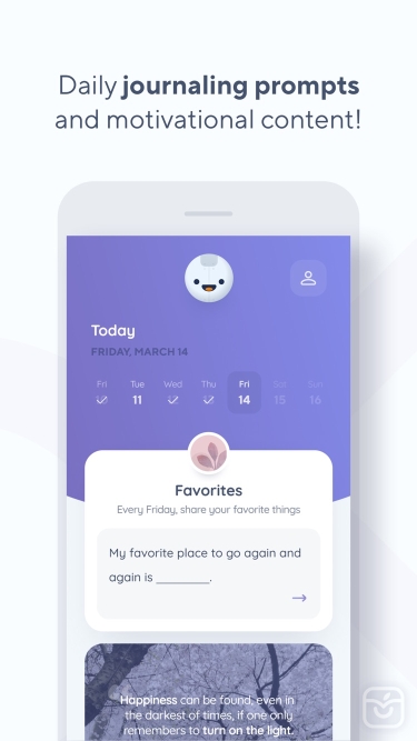 تصاویر Reflectly - Journal & AI Diary