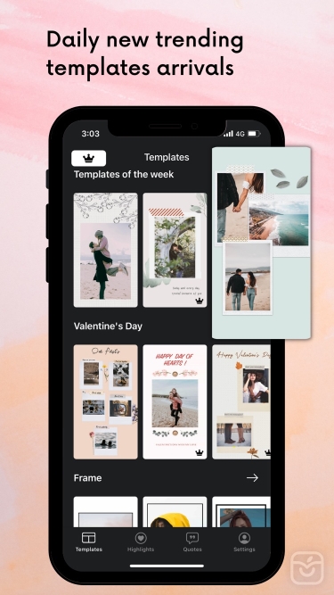 تصاویر Storia - IG Story Templates