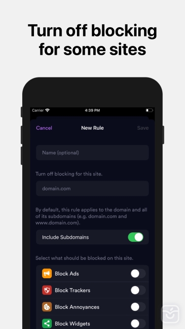تصاویر 1Blocker - Ad Blocker ++