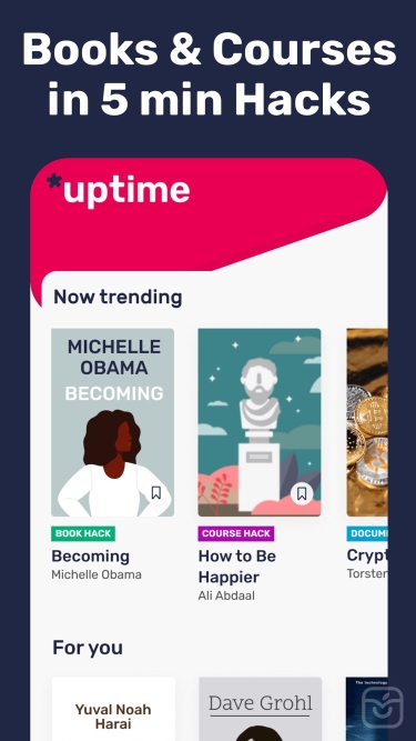تصاویر Uptime: 5-min Books, Courses