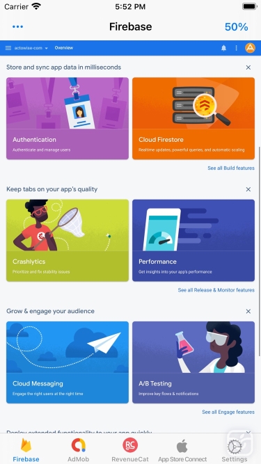 تصاویر DashTabs: Firebase, AdMob … ++
