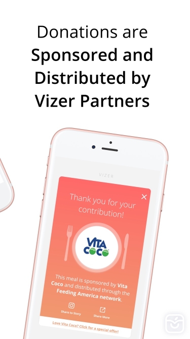 تصاویر Vizer - Steps, Track, Donate