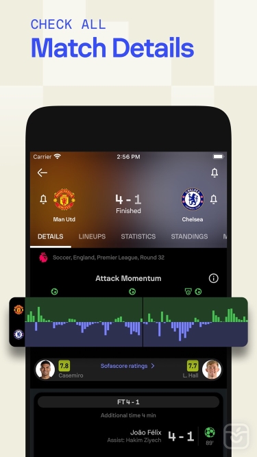 تصاویر Sofascore - Live score app ++