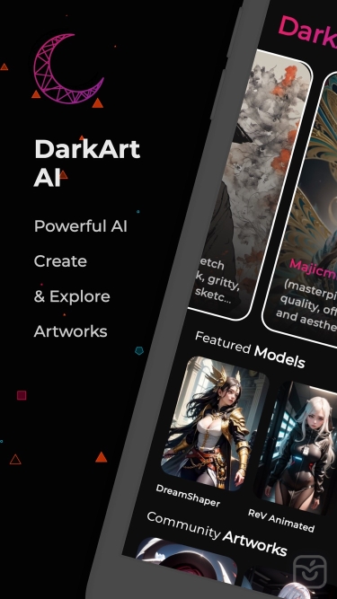 تصاویر DarkArt - AI Art Generator ++