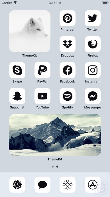 تصاویر App Icons & Widget - Theme Kit