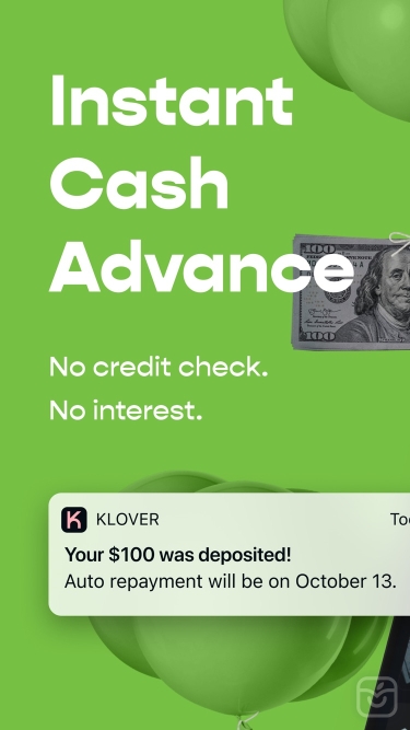 تصاویر Klover - Instant Cash Advance