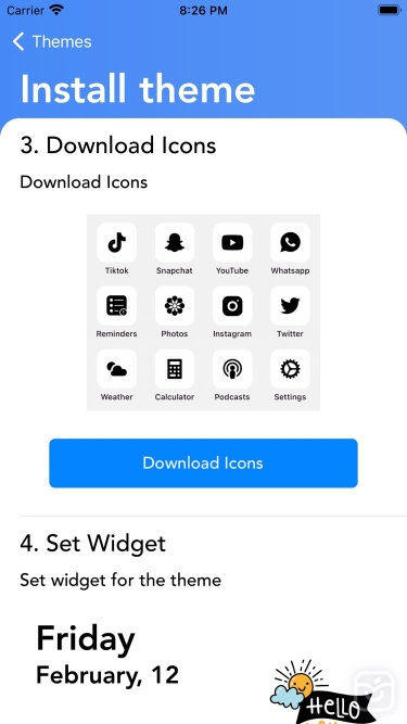 تصاویر Themes - Icons App & Widget