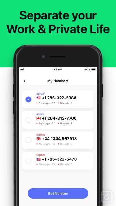 تصاویر Second Phone Number - 2Number
