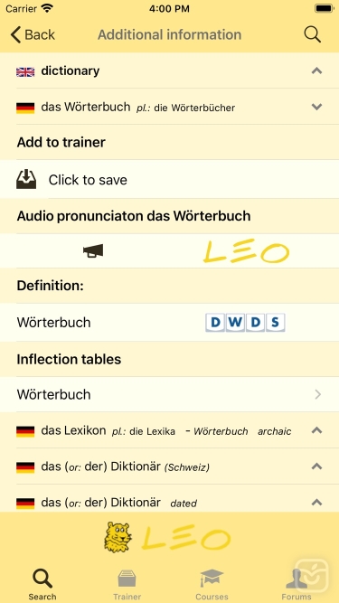 تصاویر LEO dictionary