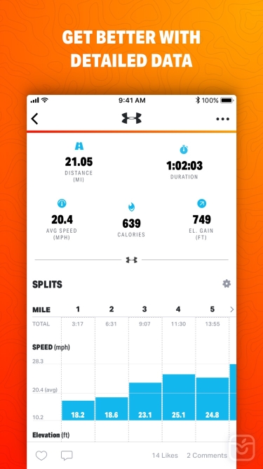 تصاویر Map My Ride by Under Armour