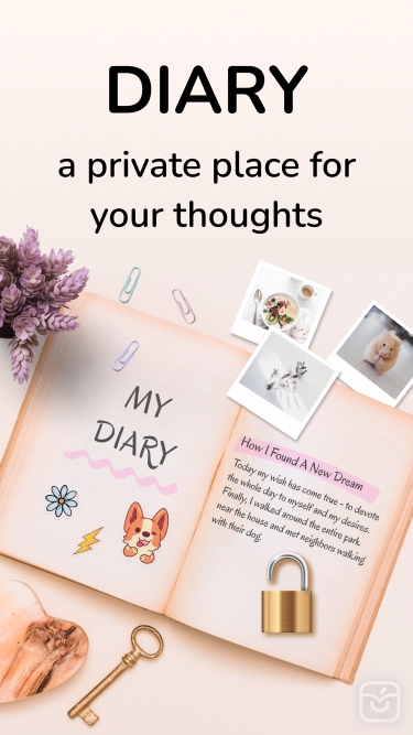 تصاویر Diary with Lock: Daily Journal ++
