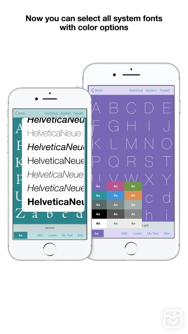 تصاویر Typography Insight for iPhone 