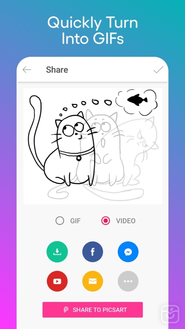 تصاویر Picsart Animator - GIF & Video