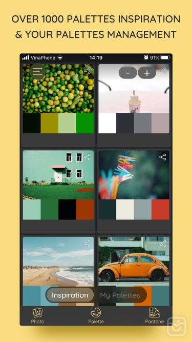 تصاویر iPalettes - Color palettes 