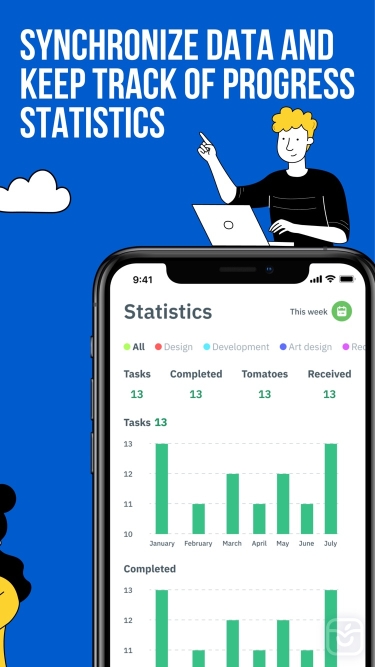 تصاویر Pomodoro Focus Timer & Planner