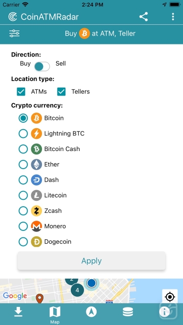 تصاویر CoinATMRadar - Bitcoin ATM Map