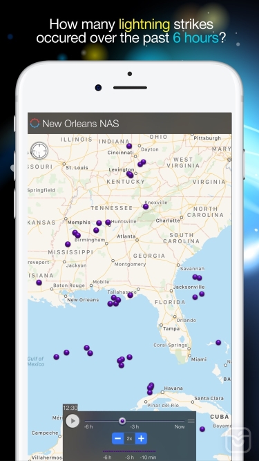 دانلود اپلیکیشن Lightning Tracker برای آیفون | آی اپس - اپ استور ایرانی