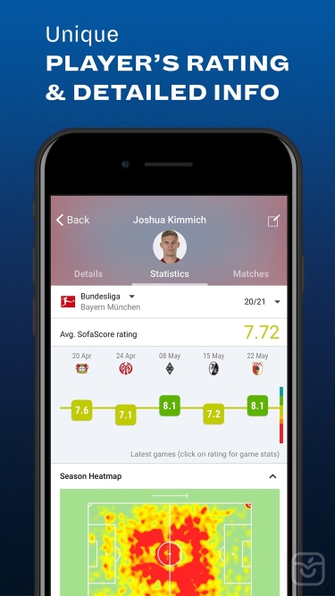 تصاویر SofaScore: Live score app