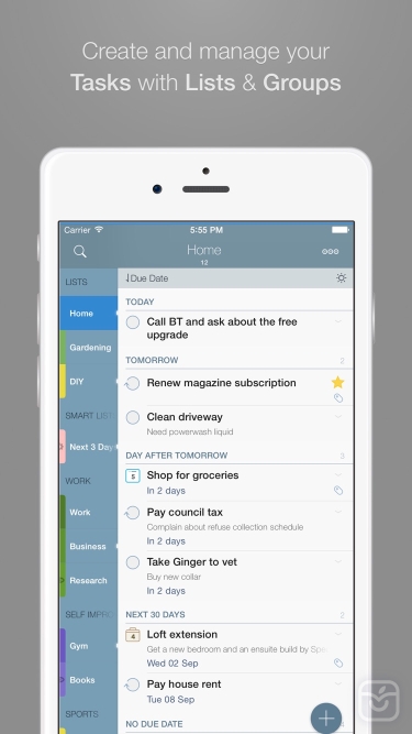 تصاویر 2Do - Todo List, Tasks & Notes | $9.99