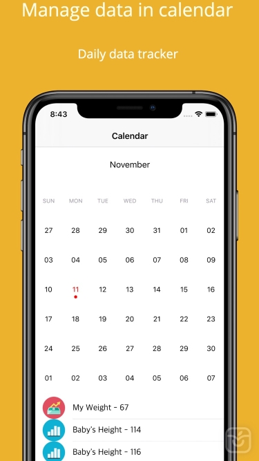 تصاویر Daily Data Tracker
