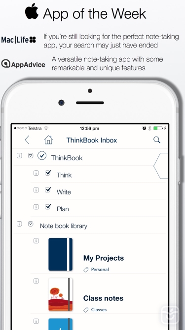 تصاویر ThinkBook - Todos, Notes, Projects, Outlines
