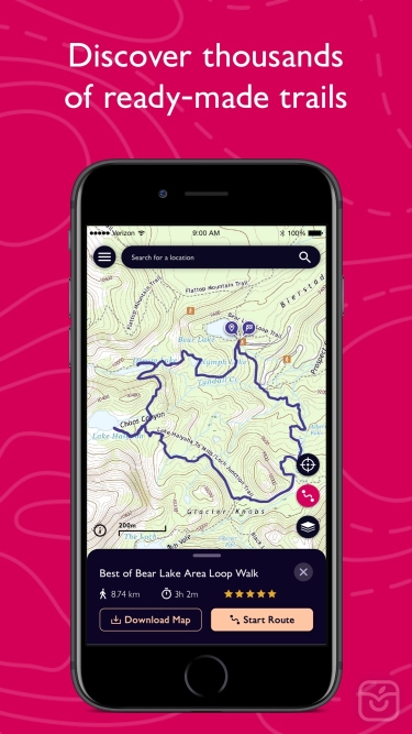 تصاویر OS Maps: Walking & Bike Trails ++