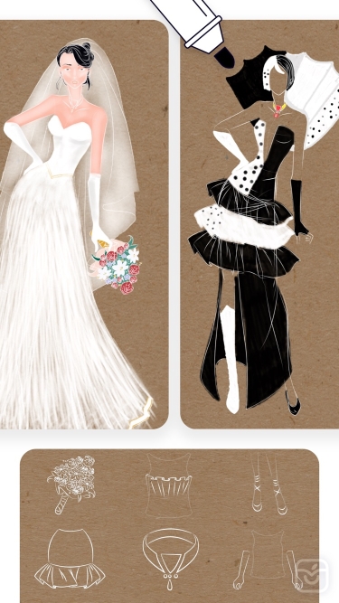 تصاویر Fashion Design Sketches: Style ++